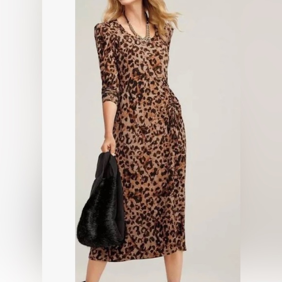 CAbi Dresses & Skirts - Cabi NWOT Selma Dress, Size M, cheetah print brown/black